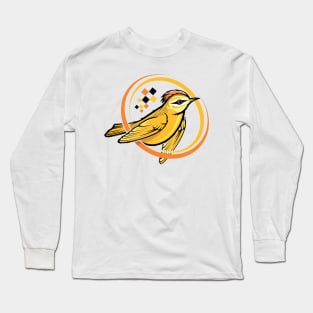 Digital Flying Bird Long Sleeve T-Shirt